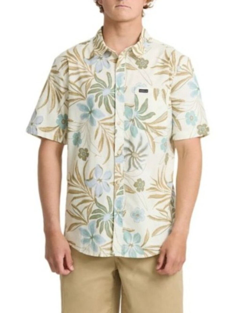 NWT Quiksilver Classic Short Sleeve Button Shirt Medium